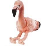 Pluche roze Flamingo knuffel van 35 cm - Dieren speelgoed knuffels cadeau - Vogels