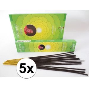 5x Wierook Sai Mahima ontspanning/meditatie stokjes Nag Champa 15 gram - Wierookstokjes