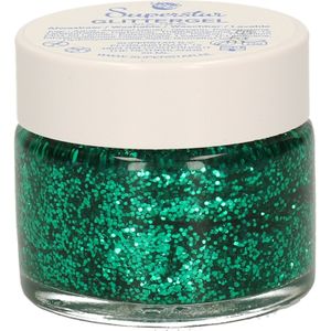 Superstar groene glitter gel 20 ml - Schmink