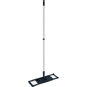 Vloerwisser microvezel - met steel - verstelbaar - vloertrekker - donkerblauw - Vloermoppen