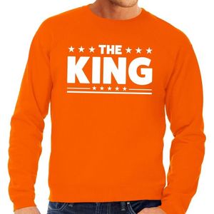 Oranje The King vlag sweater heren - Feesttruien