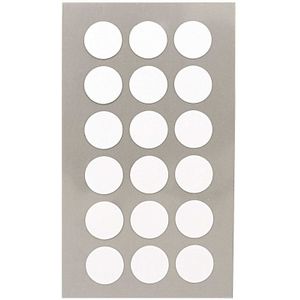 216x Ronde witte etiketten 15 mm - Stickers