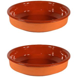 2x Tapas borden/ovenschalen Sevilla 18 cm - Snack en tapasschalen