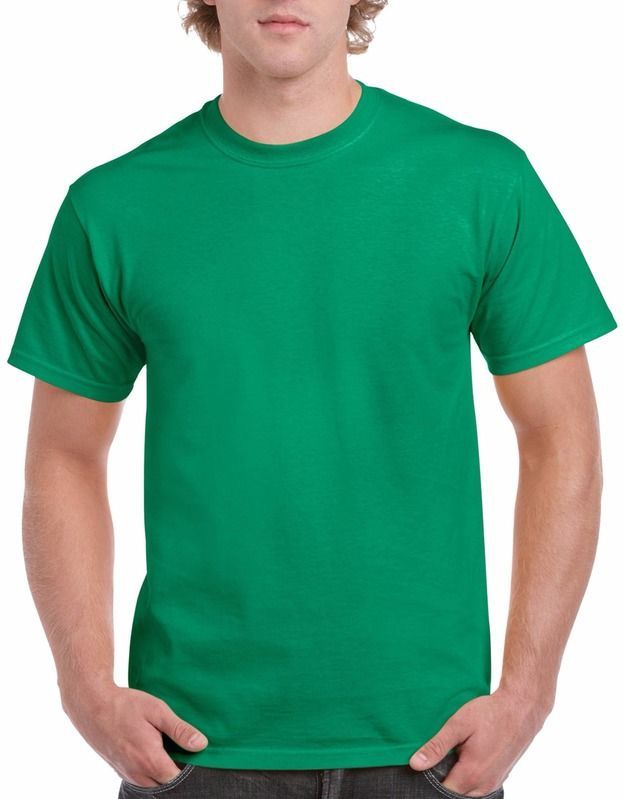 Set van 2x stuks goedkope gekleurde shirts groen voor volwassenen, maat: 2XL (44/56) - T-shirts