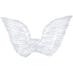 Engelen vleugels wit 75 cm verkleedaccessoire - Verkleedattributen