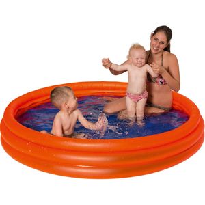 Buitenspeelgoed zwembaden oranje rond 175 x 31 cm voor jongens/meisjes/kinderen - Opblaaszwembaden