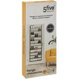 Five® Schoenenrek Deur 36 paar - 105311 - Sorteervakke - Ophangen Zonder Bore - Verstelbaar