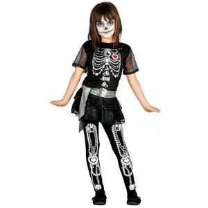 Halloween juwelen skelet jurk voor meisjes - Carnavalsjurken