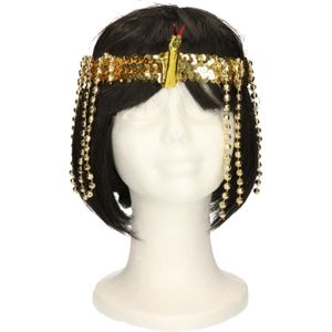 Verkleed hoofdband goud - Egyptisch/1001 nacht/Cleopatra thema - Verkleedattributen