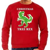 Christmas tree rex Kersttrui / outfit rood voor heren - kerst truien