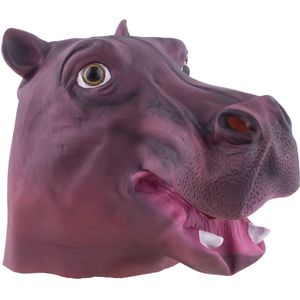 Dierenmasker/verkleed masker - Nijlpaard - latex - volwassenen - Verkleedmaskers