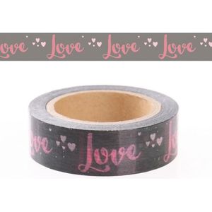 Washi knutsel tape met love - Washi tape