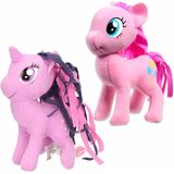 Set van 2x Pluche My Little Pony speelgoed knuffels Pinkie pie en Sparkle 13 cm - Knuffeldier