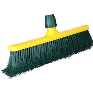 Kunstgras bezem - bezemkop - klauw bezem - groen - 40 cm - kunststof - voegenbezem