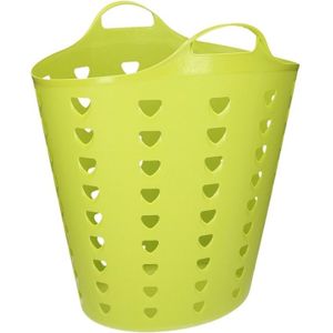 Groene wasmand flexibel 60 liter - 47 x 50 cm