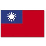 Landen thema vlag Taiwan 90 x 150 cm feestversiering - Vlaggen