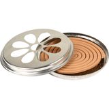 Blik met 10 stuks citronella wierook spiralen - 2x - 14 cm - 6-12 branduren - anti-muggen