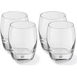 4x Drinkglazen/waterglazen Artisan transparant 360 ml - whiskey glazen Artisan 360 ml