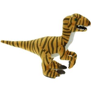 Pluche Dino Velociraptor Knuffel 32 cm