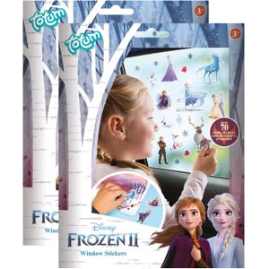 Disney Frozen auto raamstickers - 140x - voor kinderen  - Raamstickers