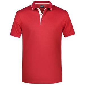 Polo t-shirt high quality rood/wit voor heren - Polo shirts