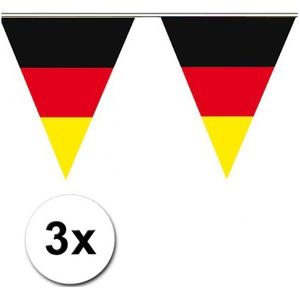 3x Vlaggenlijn Duitse vlag - Vlaggenlijnen