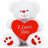 Pluche knuffel Valentijn I Love You beertje 20 cm - Knuffelberen