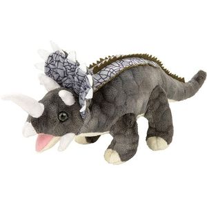 Pluche Dinosaurussen Triceratops Knuffels 28 cm - Kinder Dinos Speelgoed Knuffelbeesten