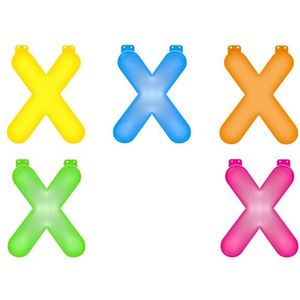 Gekleurde opblaas letters X - Letters oplaas
