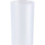 Juypal Longdrink Glas - 12x - Wit - Kunststof - 330 ml - Herbruikbaar - BPA-vrij