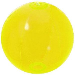 Opblaas strandbal neon geel - Strandballen