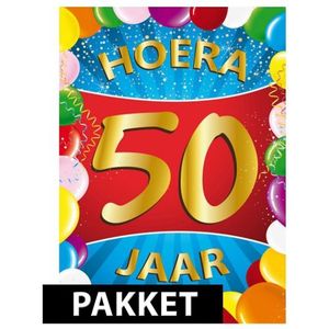 50ste verjaardag pakket gekleurd - Feestdecoratievoorwerp