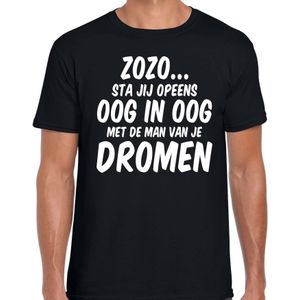 Fun t-shirt met de man van je dromen zwart voor heren - fun tekst t-shirt - Feestshirts