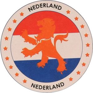 50x Bierviltjes Nederlandse leeuw thema print - Bierfiltjes