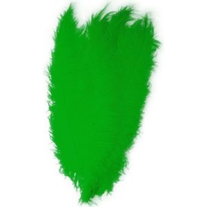 Groene decoratie veren 50 cm - Verkleedveren