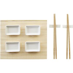 9-delige sushi serveer set bamboe voor 2 personen - Sushi servies