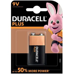 3x Duracell V9 Plus batterijen alkaline LR61 9 V - batterij 9v blok