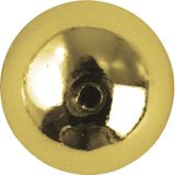 22x stuks gouden plastic hobby kralen van 10 mm - Hobbykralen