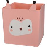 Opbergmand/kastmand vilt kinderkamer - dieren thema uil - 32 x 32 x 32 cm - Opbergmanden