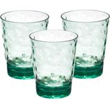 Drinkglas Gloria - 4x - transparant groen - onbreekbaar kunststof - 470 ml - Drinkglazen