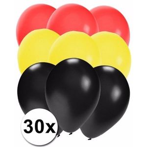 30 stuks ballonnen kleuren Duitsland - Ballonnen