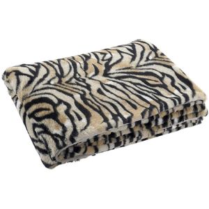 Fleece deken tijger dierenprint 150 x 200 cm - Plaids kopen? Vergelijk de  beste prijs op beslist.nl