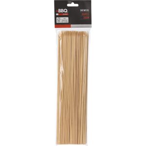 Sateprikkers - 100x - bamboe hout - 30 cm - spiezen - satestokjes - prikkers (sate)