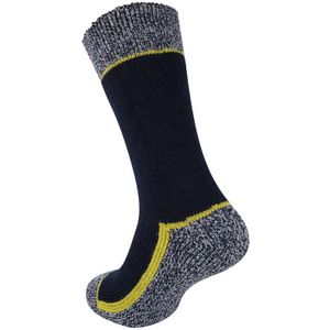 3 Paar thermo werk sokken navy blauw/donkerblauw heren 41-46 - Sokken
