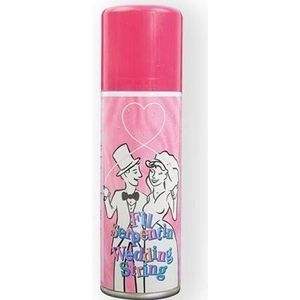 Vrijgezellenfeest serpentine slierten spray roze 125 ml - Serpentines