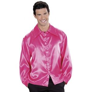 Roze blouse van satijn - Carnavalsblouses