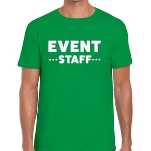 Groen event staff shirt voor heren - Feestshirts