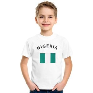 Nigeriaans vlaggen t-shirt voor kinderen - Feestshirts