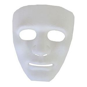 Wit masker voor volwassenen - Verkleedmaskers