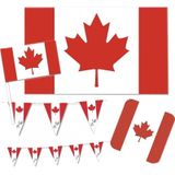 Feestartikelen Canada versiering pakket - Feestdecoratievoorwerp